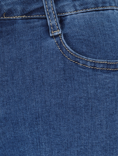 Jean slim uni grande taille - Bleu denim - 3