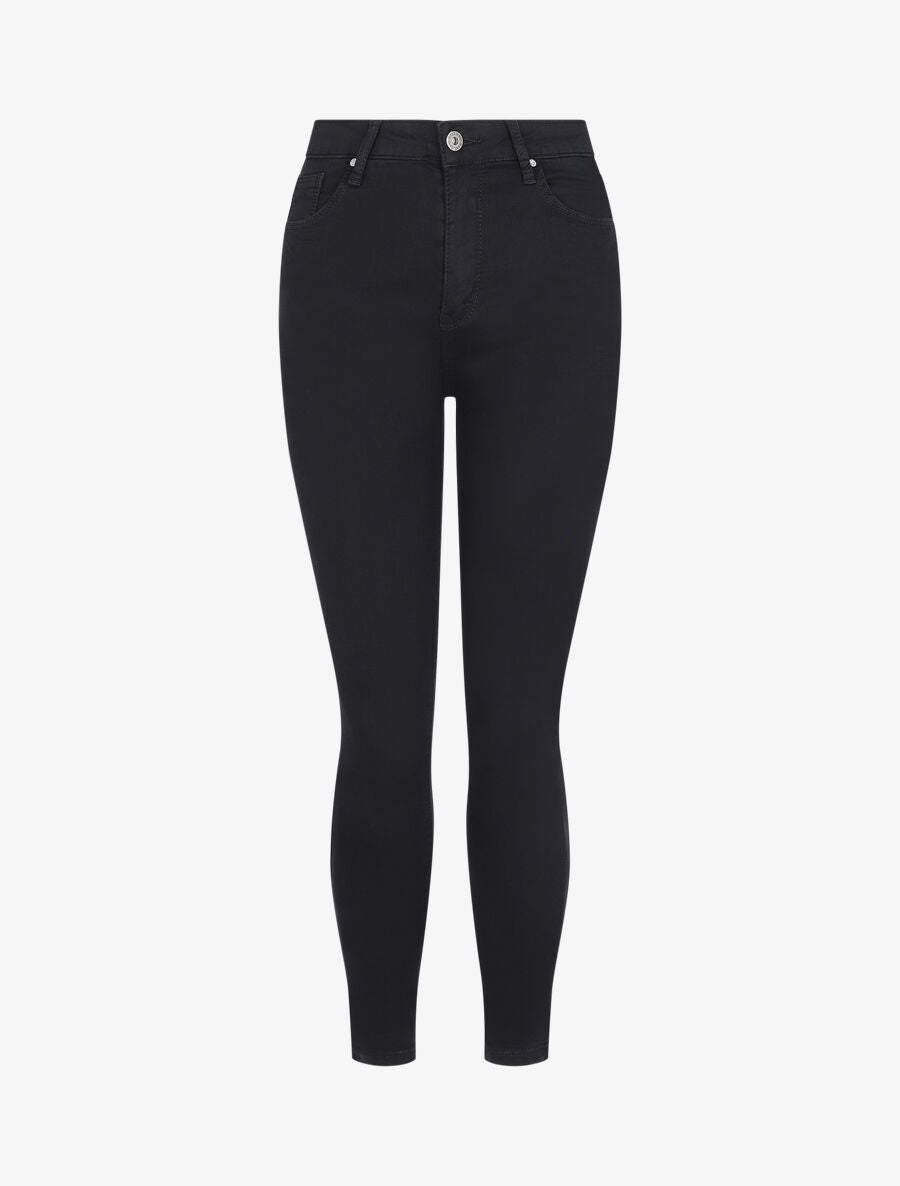 Jean skinny à taille standard - Noir - 1