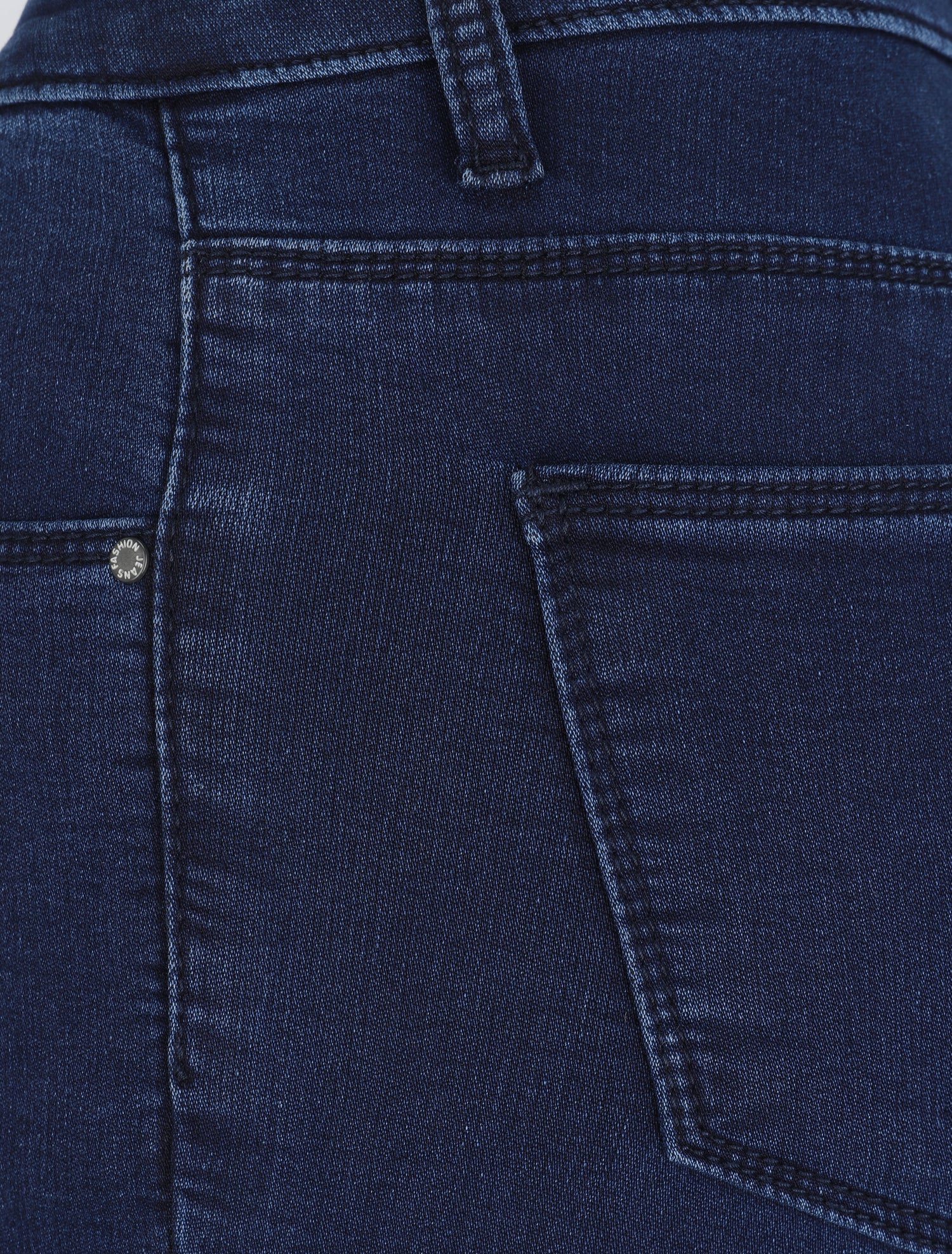 Jean skinny à taille standard - Marine - 3