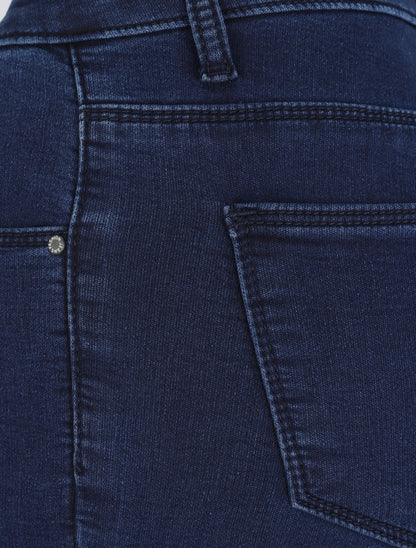 Jean skinny à taille standard - Marine - 3