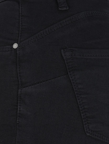 Jean skinny push up à taille basse - Noir - 3