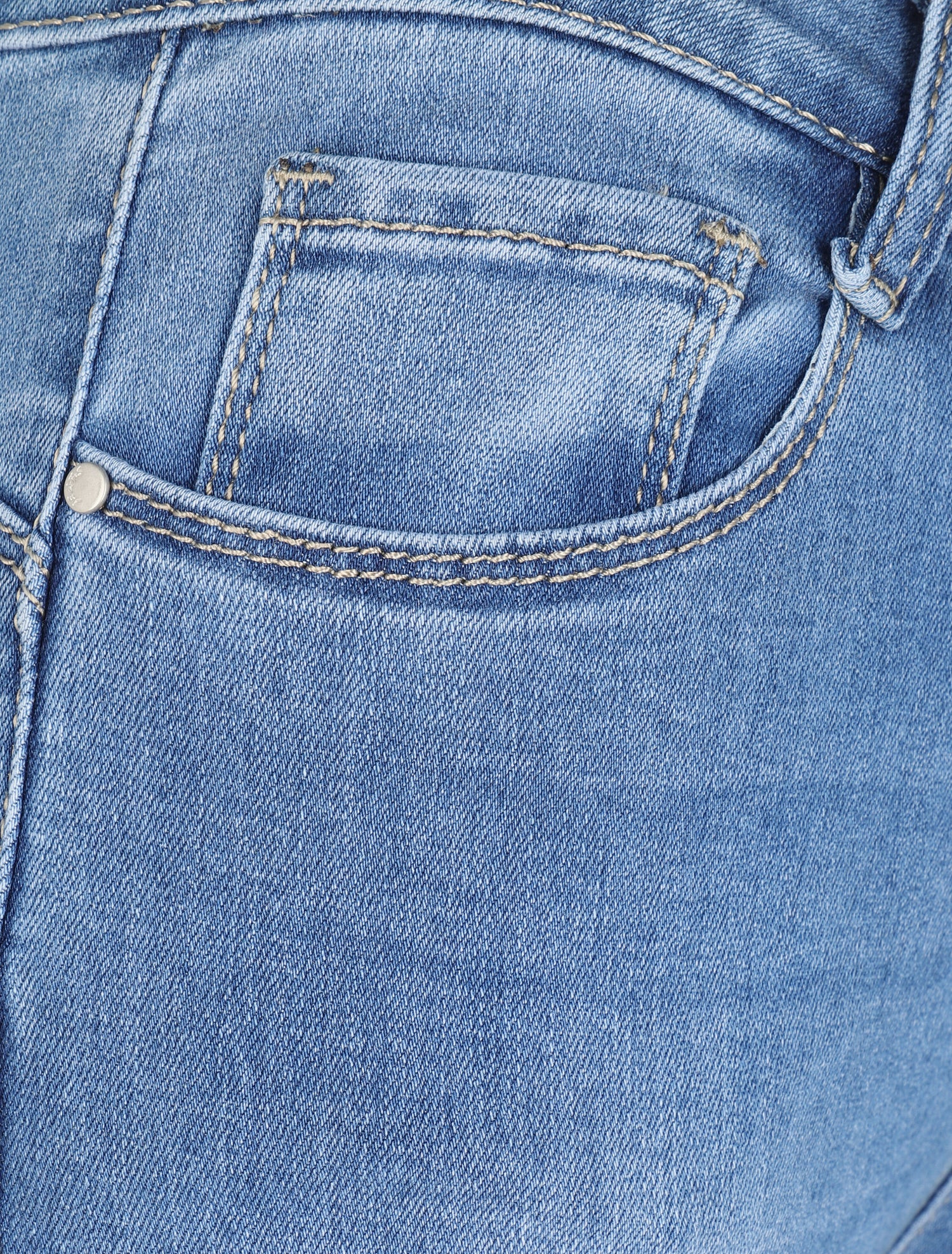 Jean skinny déchiré et délavé - Bleu clair - 3
