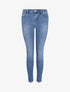 Jean 7/8 à bords coupe franche - Bleu - 4