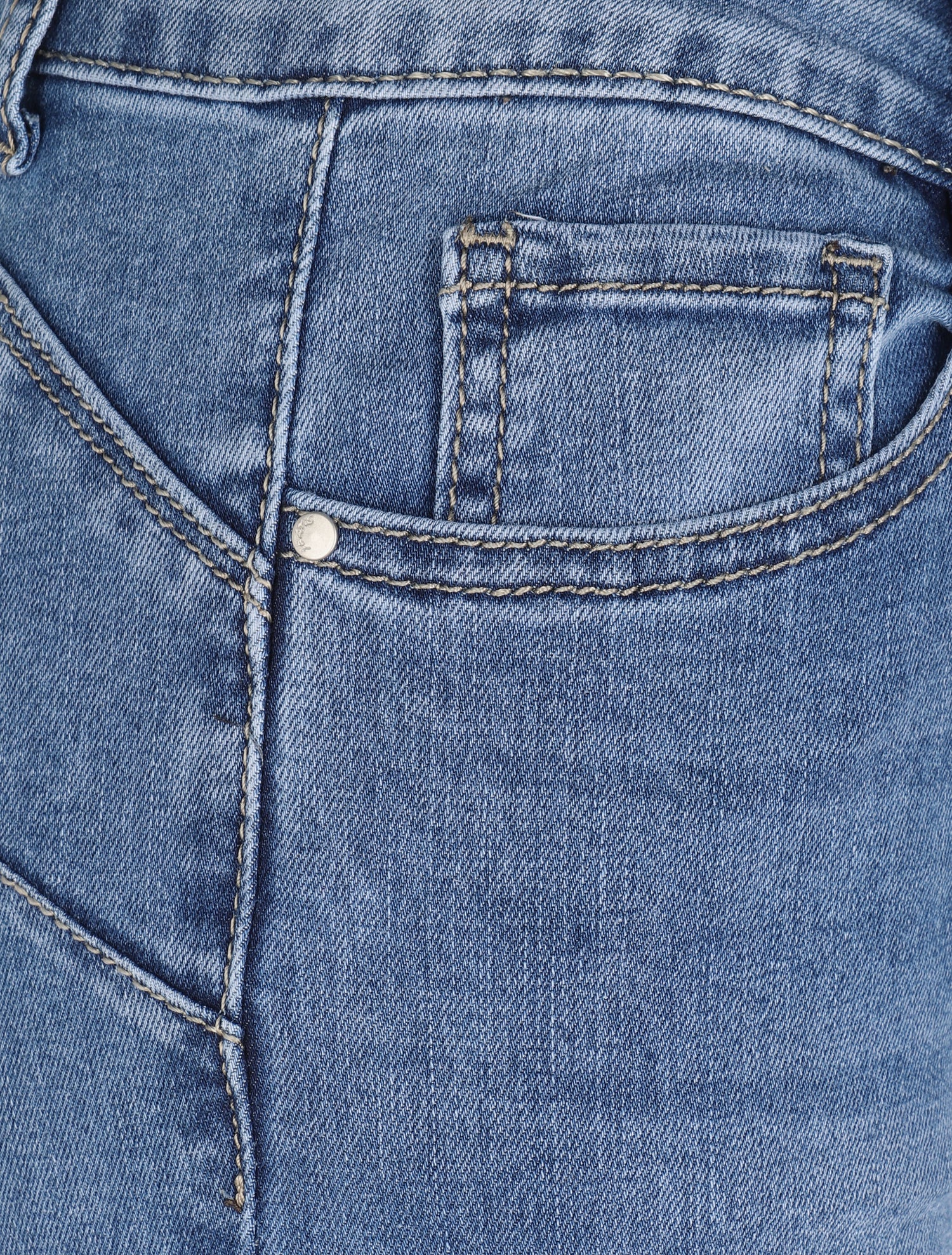 Jean flare à bords éffilochés - Bleu denim - 3