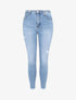 Jean skinny à éraflures - Bleu denim - 4