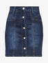 Mini jupe en jean délavée - Bleu denim - 1