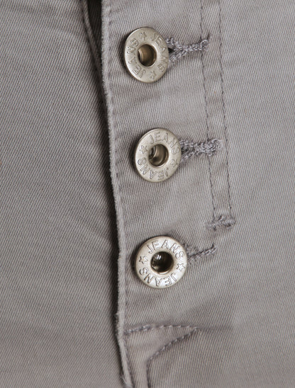 Jean slim effet froissé - Gris - 3