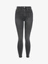 Jean skinny taille haute délavé - Anthracite - 3