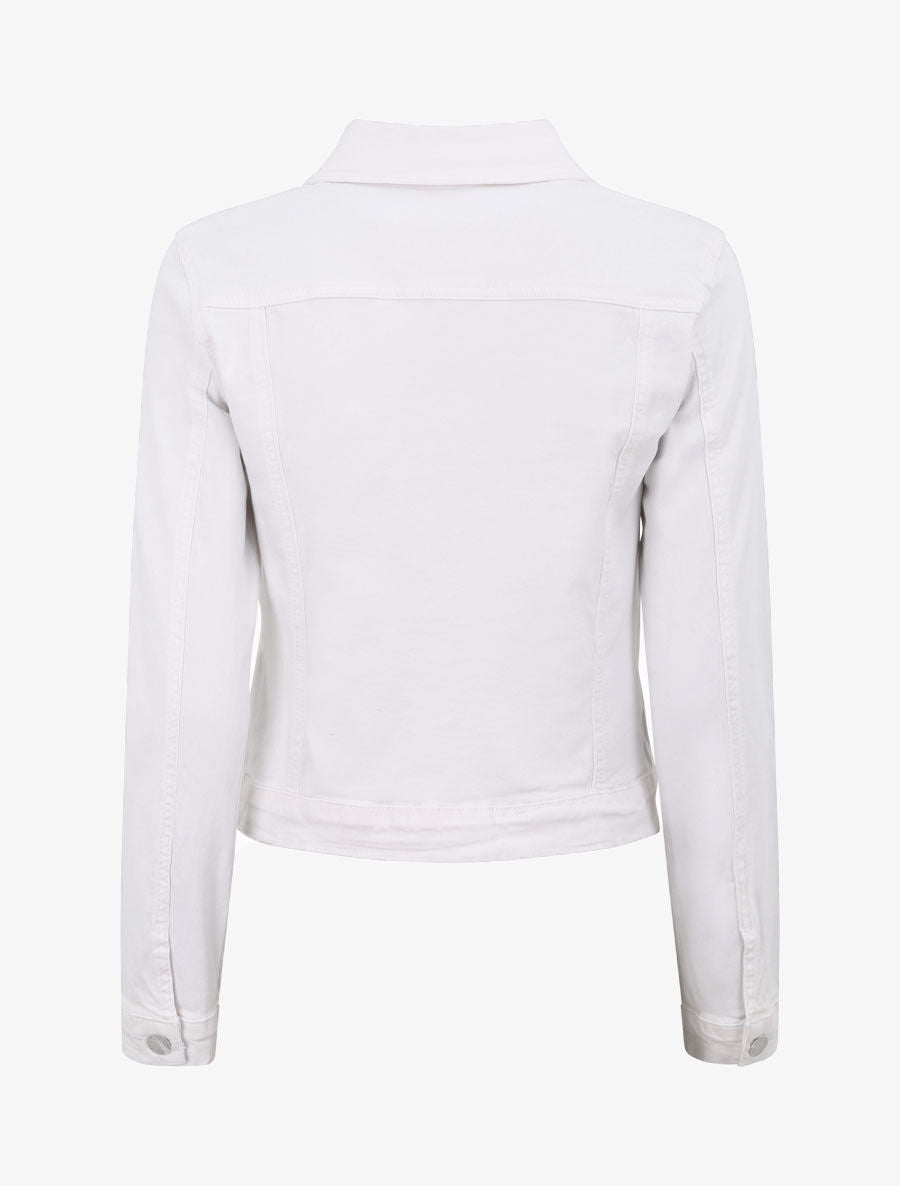 Veste courte en jean - Blanc - 2