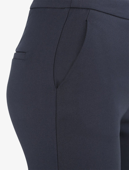 Pantalon droit uni - Marine - 3
