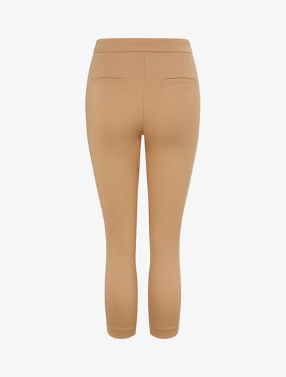Pantalon droit uni - Beige - 2