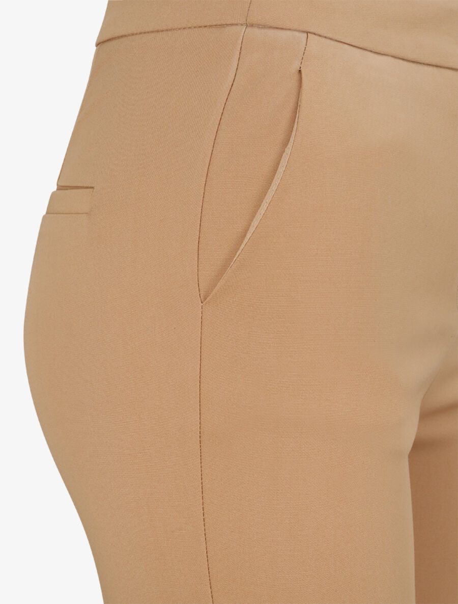Pantalon droit uni - Beige - 3