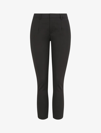 Pantalon unie coupe slim - Noir - 4