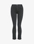 Jean droit taille haute uni - Noir - 1