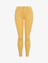 Jean skinny uni à taille haute - Jaune - 4