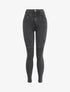 Jean biker skinny à taille haute - Gris foncé - 4