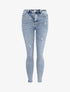 Jean slim push up à griffures - Bleu denim - 4
