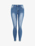 Jean skinny push up à revers - Bleu denim - 4