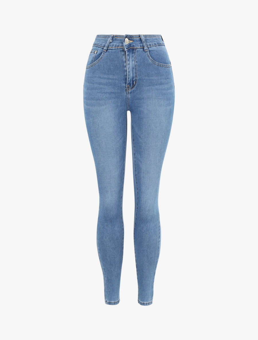 Jean skinny push up - Bleu - 1