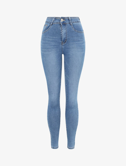 Jean skinny push up - Bleu - 1