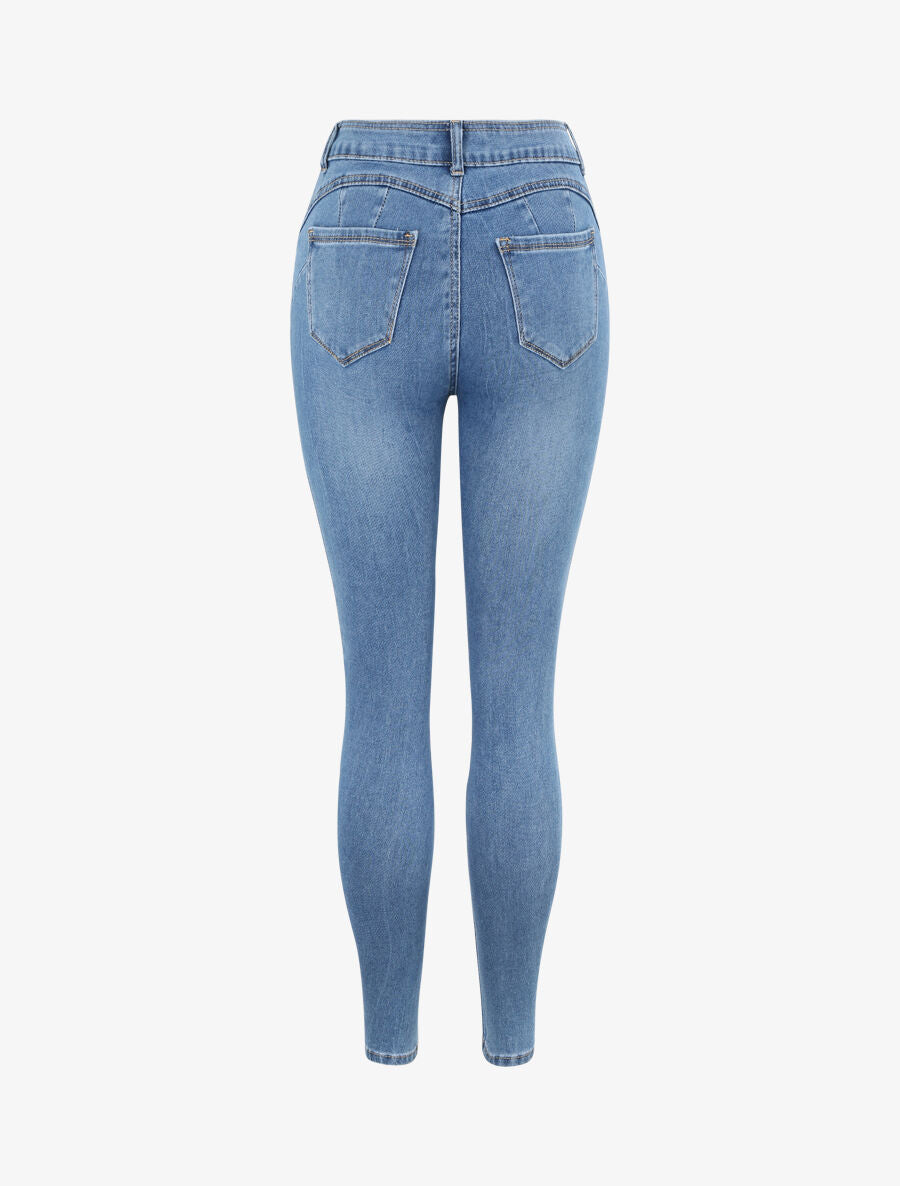 Jean skinny push up - Bleu - 2