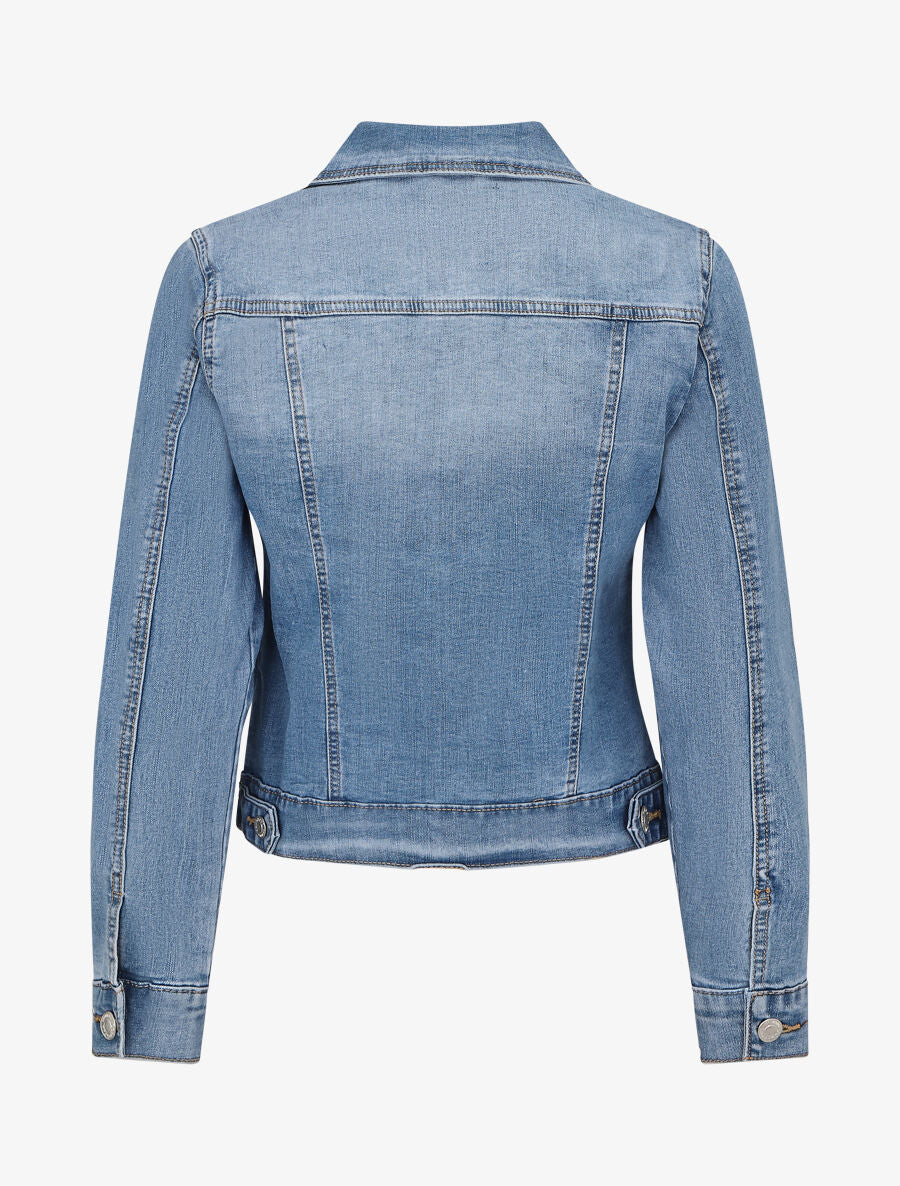 Veste en jean coupe droite - Bleu denim - 2