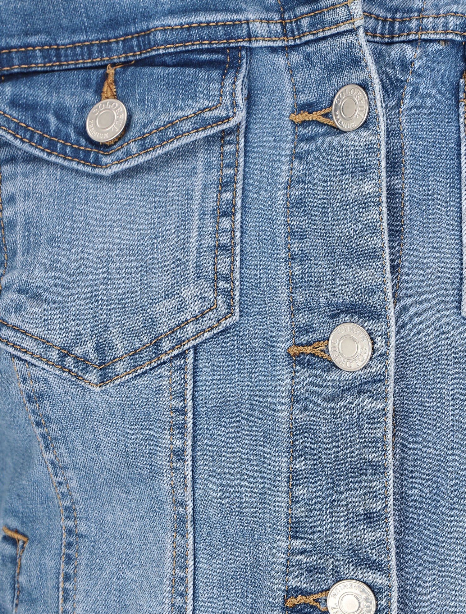 Veste en jean coupe droite - Bleu denim - 3