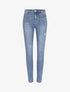 Jean skinny éraflé - Bleu clair - 1