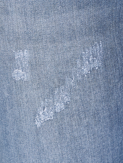 Jean skinny éraflé - Bleu clair - 3