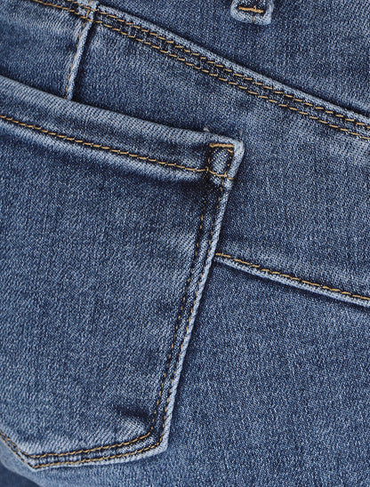 Jean skinny push up à taille standard - Bleu - 3