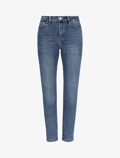 Jean skinny à taille standard - Bleu - 1