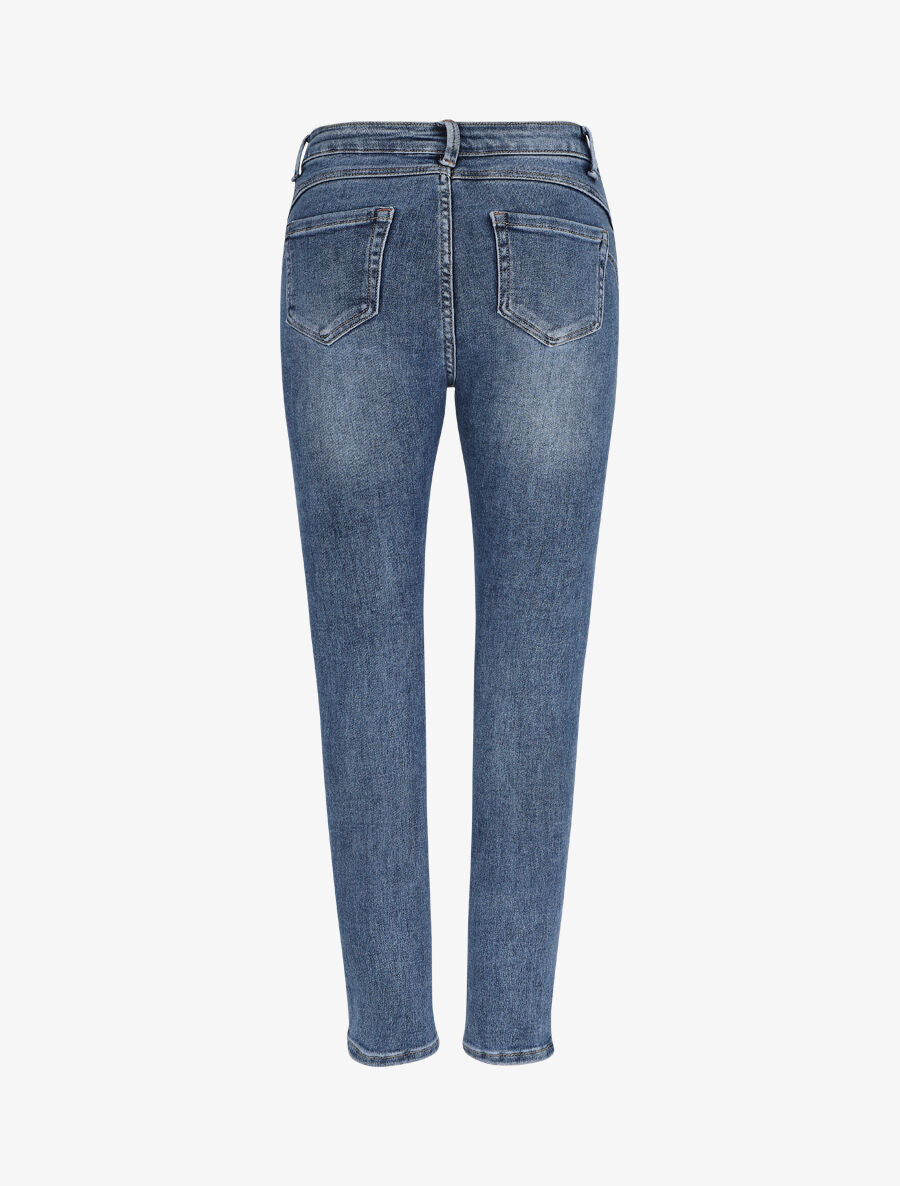 Jean skinny à taille standard - Bleu - 2