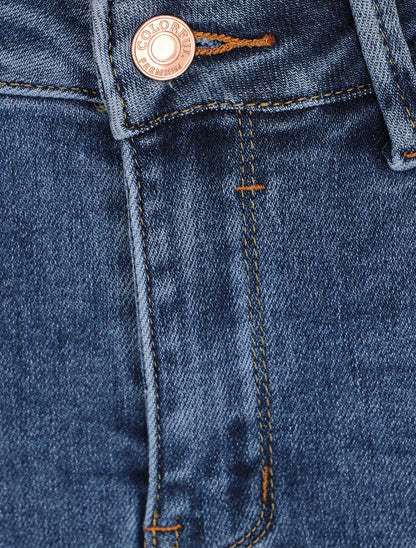 Jean skinny à taille standard - Bleu - 3