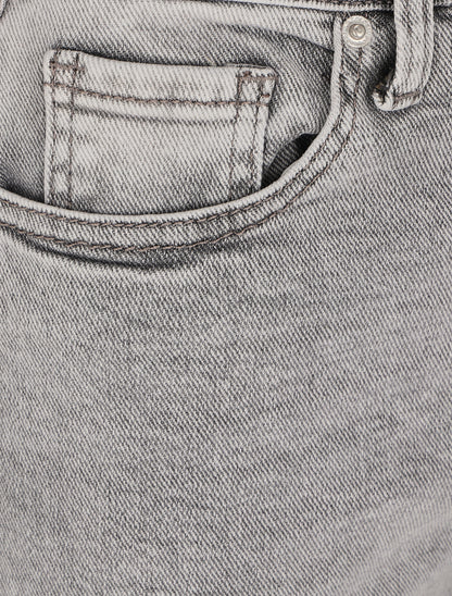 Jean flare à taille haute - Gris - 3