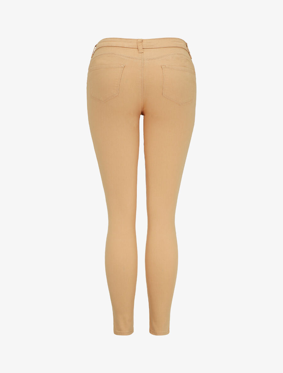 Jean slim uni push up - Abricot - 2
