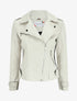 Veste style perfecto effet daim - Écru - 4