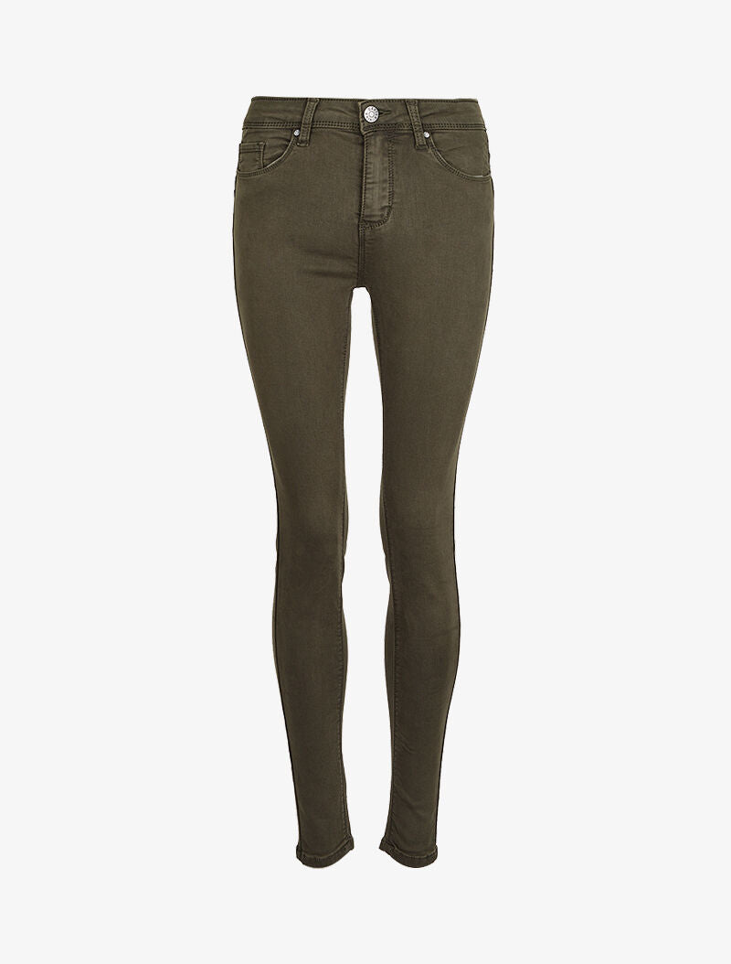 Jean skinny taille standard - Kaki - 3