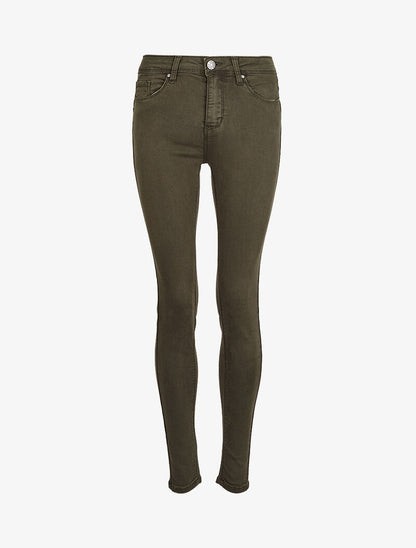 Jean skinny taille standard - Kaki - 3