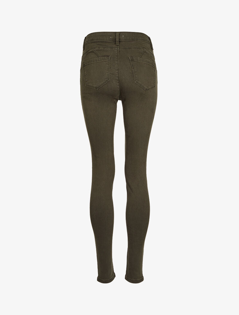 Jean skinny taille standard - Kaki - 4