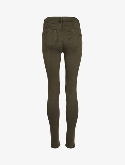 Jean skinny taille standard - Kaki - 4
