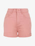 Short en jean à ourlets - Rose - 1