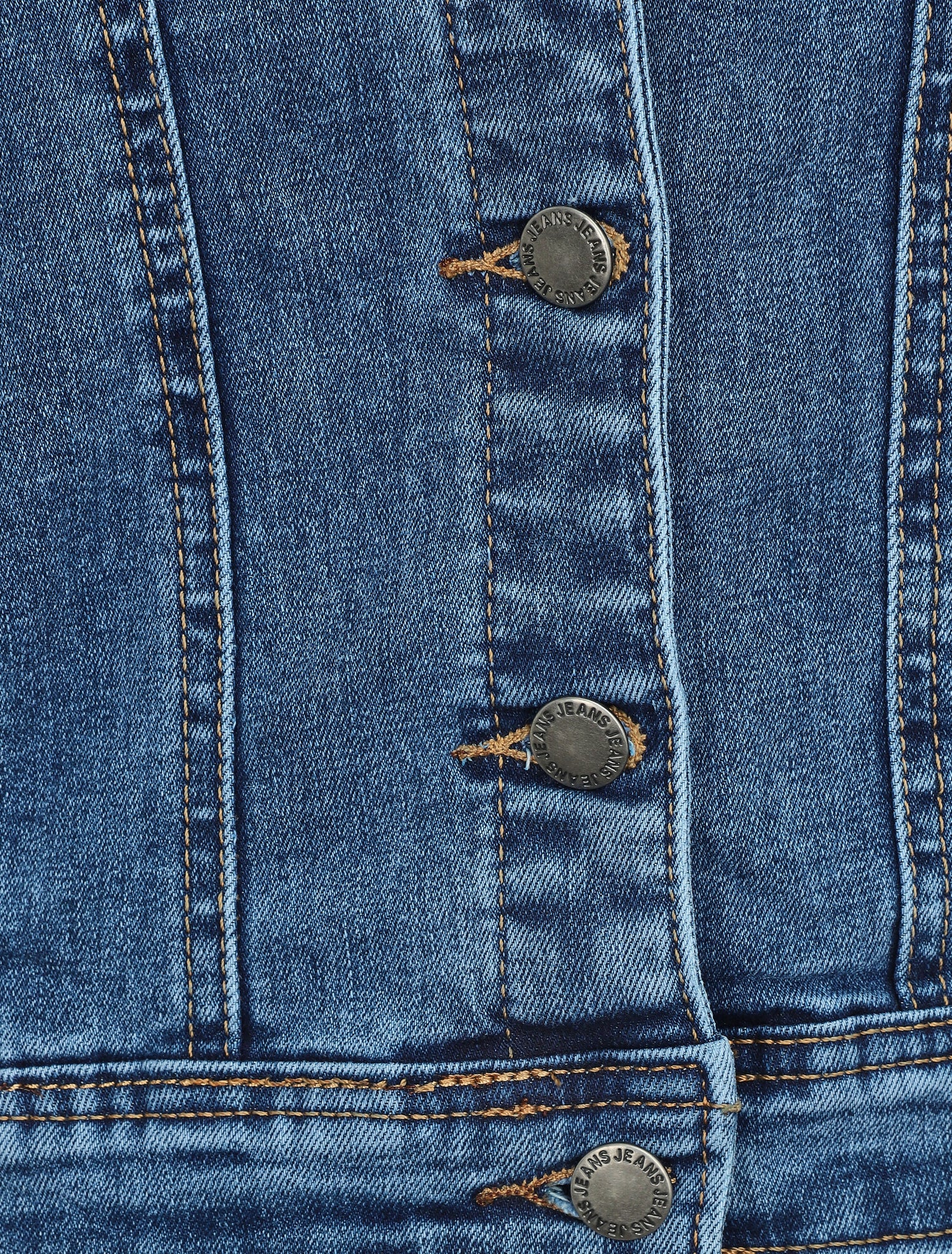 Veste en jean ajustée - Bleu denim - 3