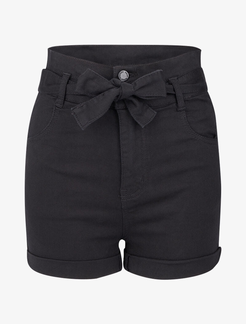Short Noir Missguided – Taille 2 – Ourlet à Encoche – Découpé – Neuf Avec étiquettes