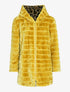 Manteau réversible en fourrure synthétique - Moutarde - 1