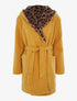 Manteau réversible à capuche - Moutarde - 1