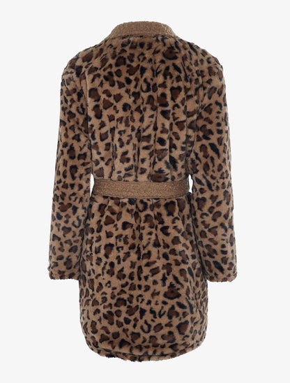 Manteau réversible effet laine bouclette - Camel clair - 4