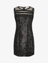 Robe droite à sequins - Noir - 1