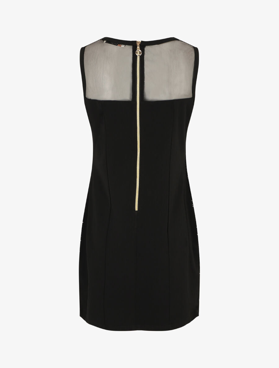 Robe droite à sequins - Noir - 2