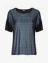 T-shirt lamé - Noir/bleu - 4