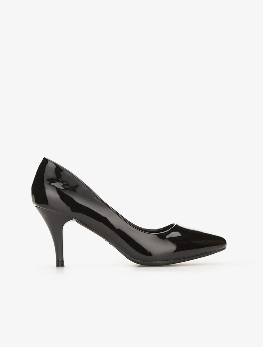 Babies unies basic vernis - Noir - 1